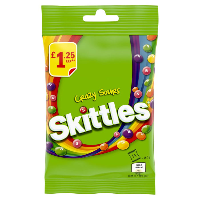 Skittles Crazy Sours 109g (Box of 14)