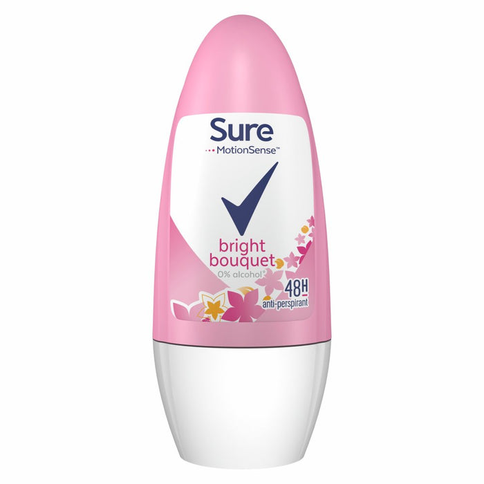 Sure Women Anti-perspirant Deodorant Roll-On Bright Bouquet 50ml (Case of 6)
