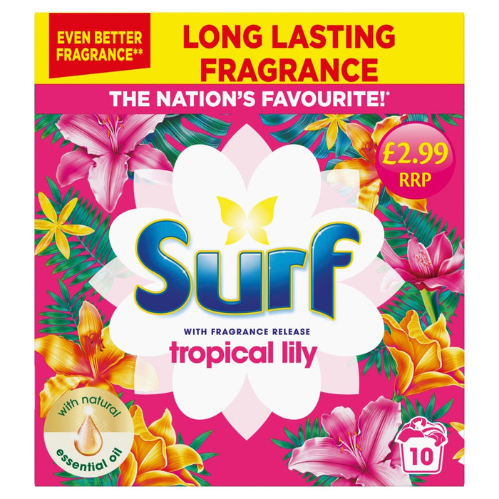 Surf Laundry Powder Tropical Lily 10 washes (Case of 7)
