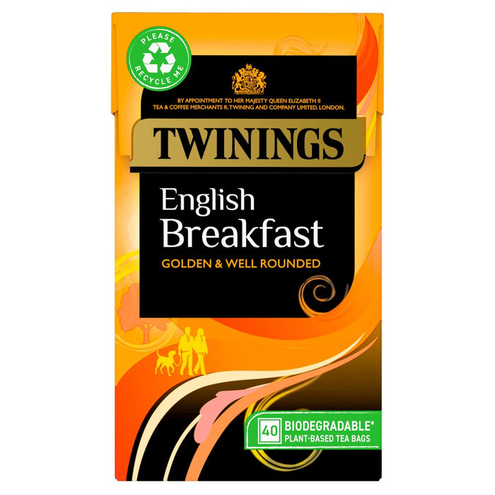 Twinings English Breakfast 40 Tea Bags 100g (Box of 4)