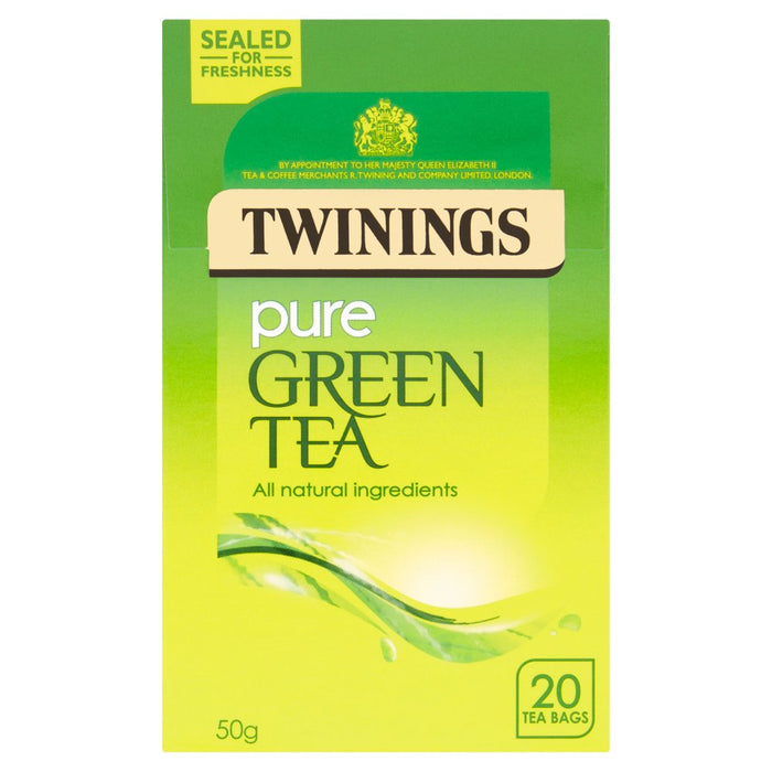 Twinings Pure Green Tea 20 Tea Bags 50g (Case of 4)