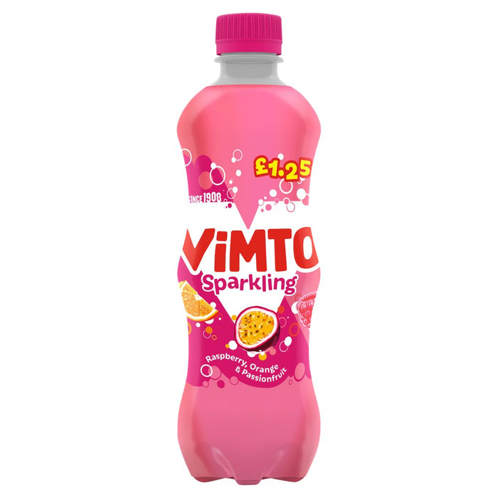 Vimto Sparkling Raspberry, Orange & Passionfruit 500ml (Case of 12)