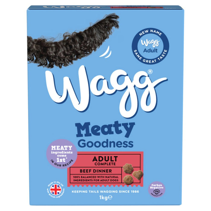 Wagg Meaty Goodness Adult Complete Beef Dinner 1kg (Case of 5)