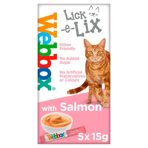 Webbox Lick-e-Lix with Salmon Tasty Yoghurty Treat 