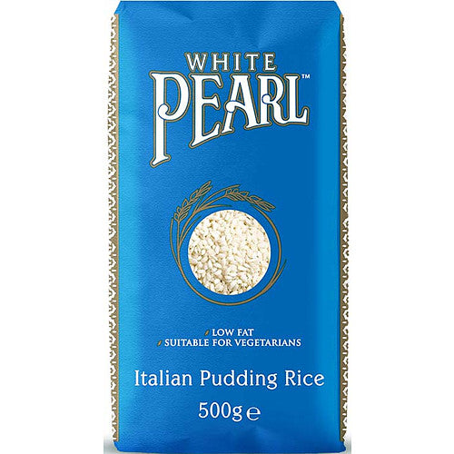 White Pearl Italian Pudding Rice 500g (Case of 8)