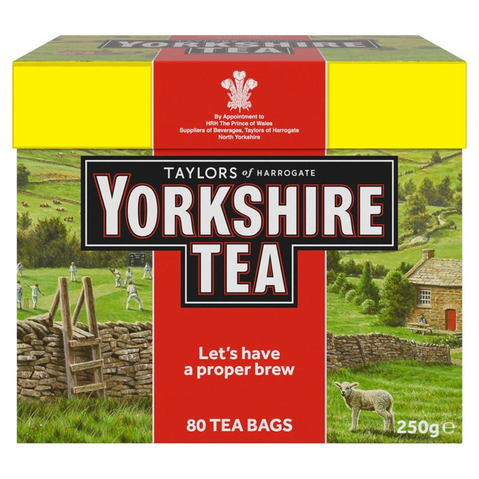 Yorkshire Tea 80 Tea Bags PMP 250g (Case of 5)