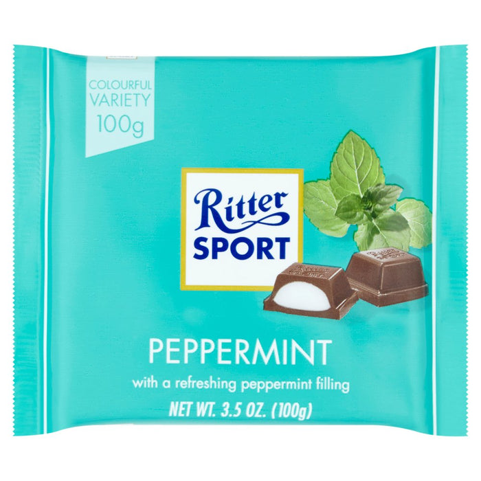 Ritter Sport Peppermint 100g (Case of 5)