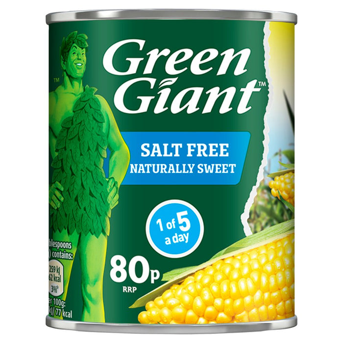 Green Giant Salt Free Sweetcorn, 198g (Pack of 12)