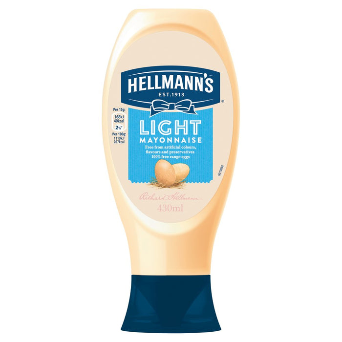Hellmann's Mayonnaise Light 430ml (Case of 8)