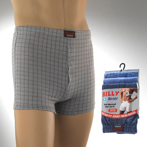 Mens Billy Boxer Shorts (Pack of 3)