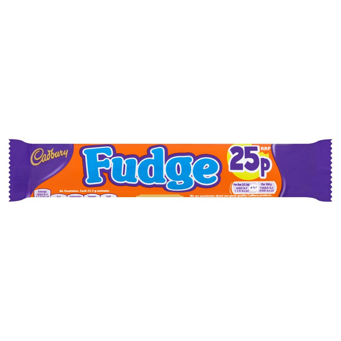 Cadbury Fudge Chocolate Bar, 22g (Case of 60)