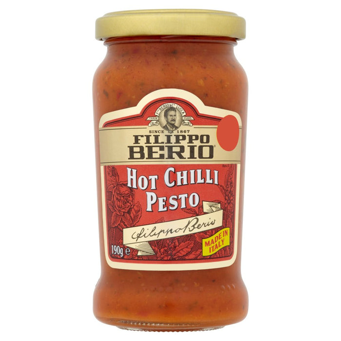 Filippo Berio Hot Chilli Pesto PMP 190g (Case of 6)