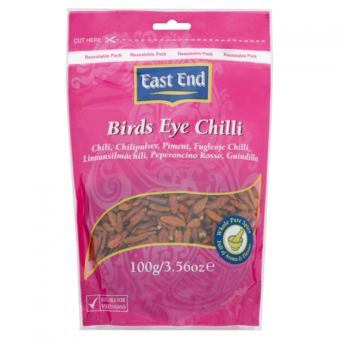 East End Birds Eye Chilli, 100g