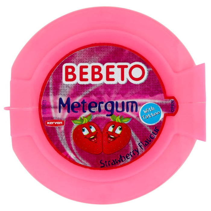 Bebeto Metergum Strawberry Flavour, 40g (Case of 24)