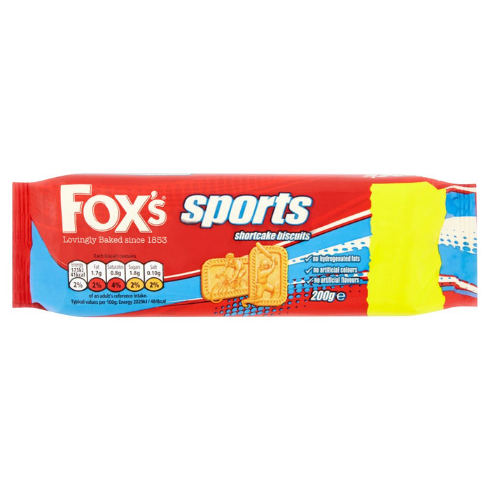 Fox's Sports Shortcake Biscuits, 200g (Box of 12)