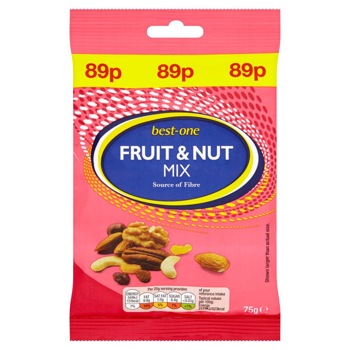 Best-One Fruit & Nut Mix, 75g (Case of 12)