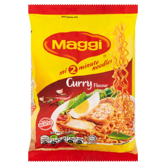 Maggi 2 Minute Noodles Curry, 70g (Case of 20)