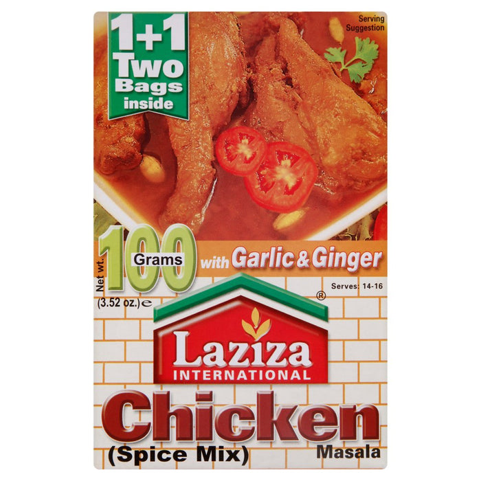 Lazzat Foods True Taste Spice Mix for Chicken Tikka 100g (Case of 6)