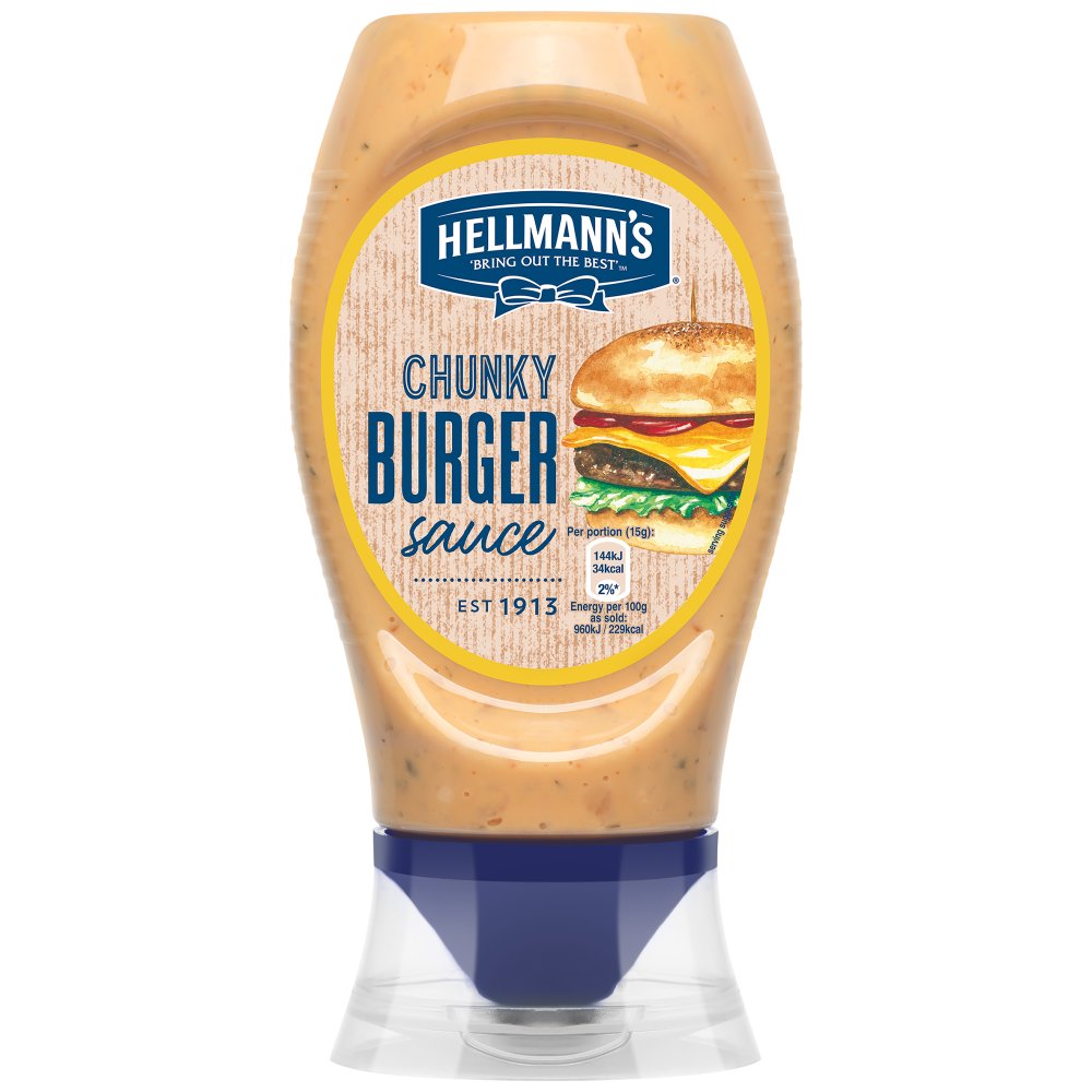 Hellmann's Chunky Burger Sauce, 250ml (Case of 8) —