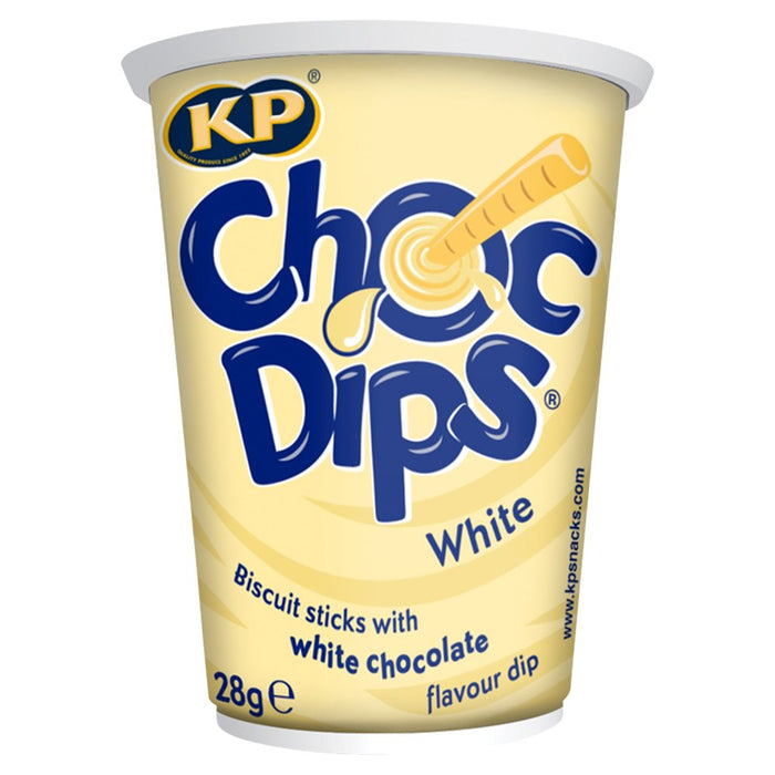 KP Choc Dips White, 28g (Case of 12)