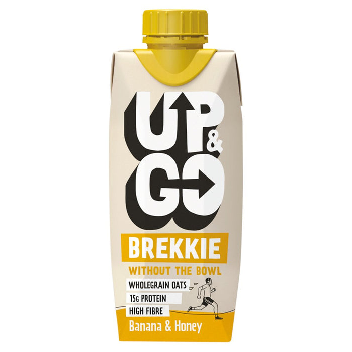 UP & GO Breakfast Drink Banana & Honey, 330ml (Case of 8)