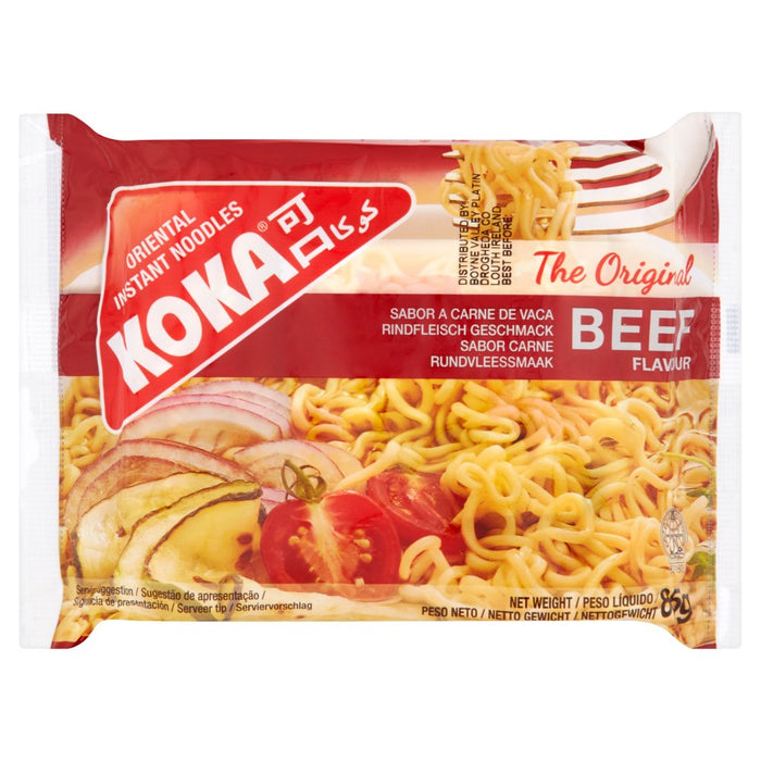 Koka Beef Original Instant Noodles, 85g (Box of 30)