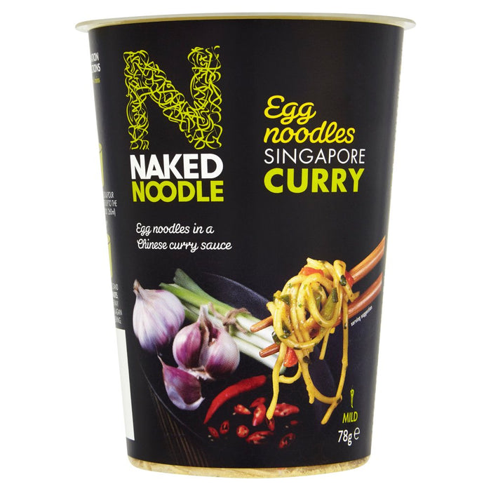 Naked Noodle Egg Noodles Singapore Curry, 78g (Case of 12)