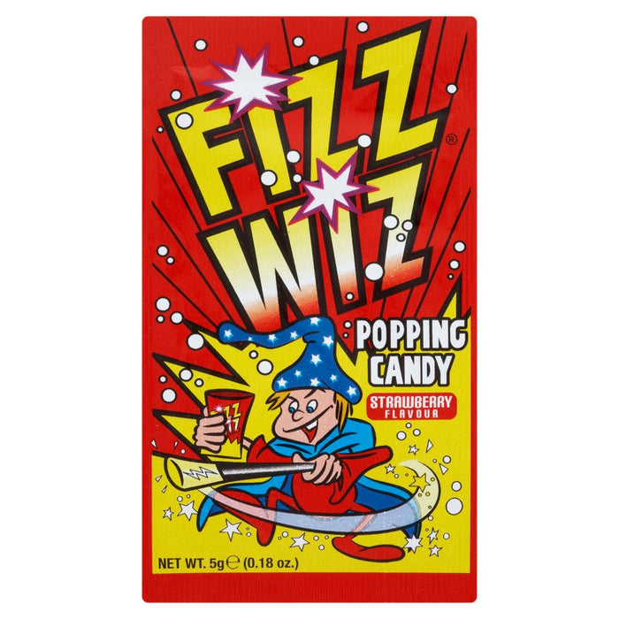 Fizz Wiz Popping Candy Strawberry Flavour, 5g (Pack of 50)