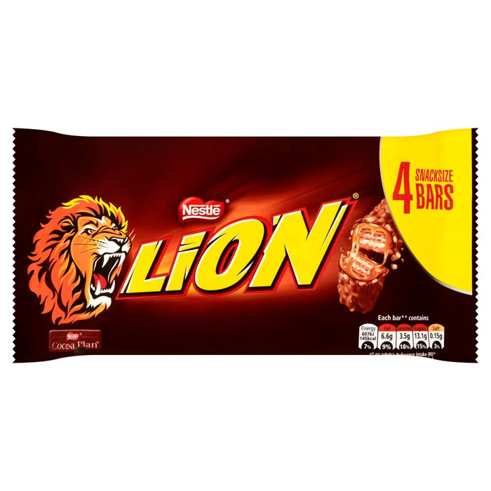 Lion Milk Chocolate Bar Multipack 30g 4 Pack (Box of 10)