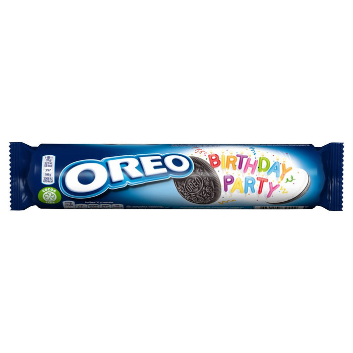 Oreo Birthday Party Sandwich Biscuit, 154g (Box of 16)