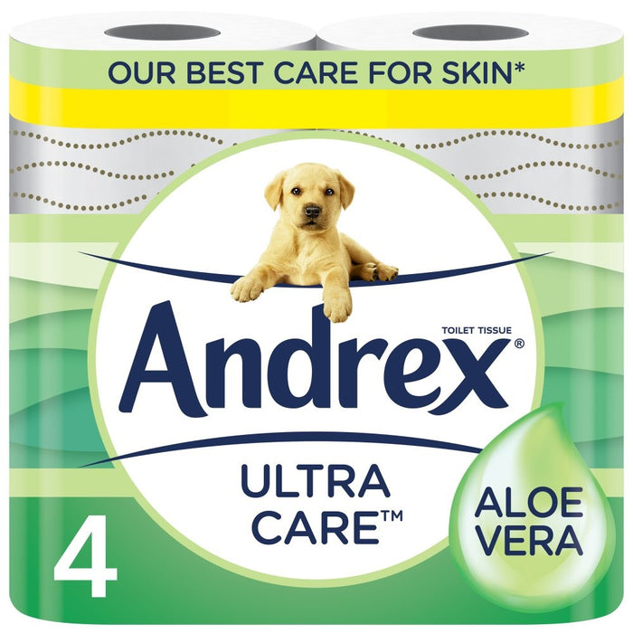 Andrex Ultra Care Toilet Roll PMP Packs of 5 x 4 Rolls (Total 20 Toilet Rolls)