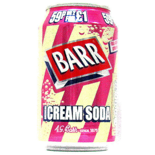 Barr American Cream Soda, 330ml (Case of 24)