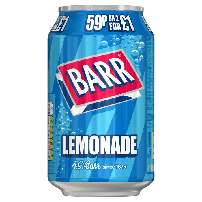 Barr Lemonade, 330ml (Case of 24)