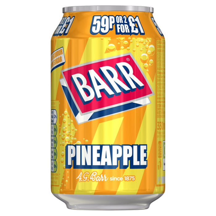 Barr Pineapple, 330ml (Case of 24)