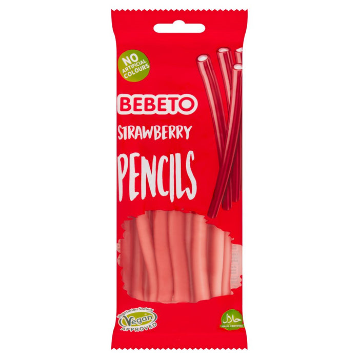 Bebeto Strawberry Pencils 160g (Case of 12)