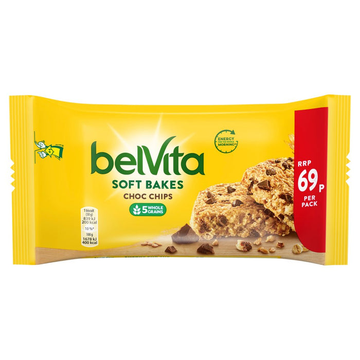 Belvita Soft Bakes Choc Chips PMP 50g (Case of 20)