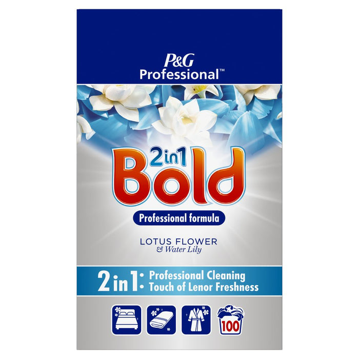 Bold 2in1 Professional Powder Detergent Lotus Flower & Water Lily 6.5kg 100 Washes