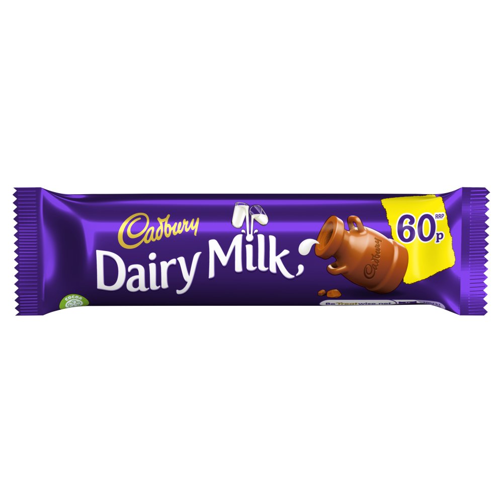Cadbury Dairy Milk Chocolate Bar, 45g (Case of 48) —