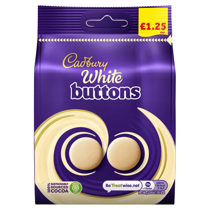 Cadbury White Chocolate Bag 95g (Case of 10)