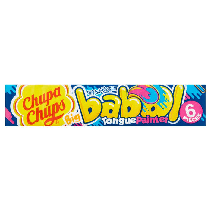 Chupa Chups Big Babol Blue Raspberry Flavour Soft Bubble Gum 6 Pieces 27.6g (Case of 20)