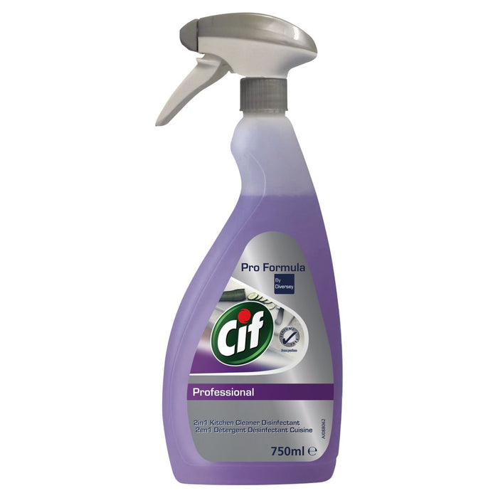 Cif Professional 2in1 Kitchen Cleaner Disinfectant 750ml
