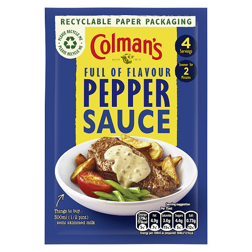 Colman's Pepper Sauce Mix 40g (Case of 10)
