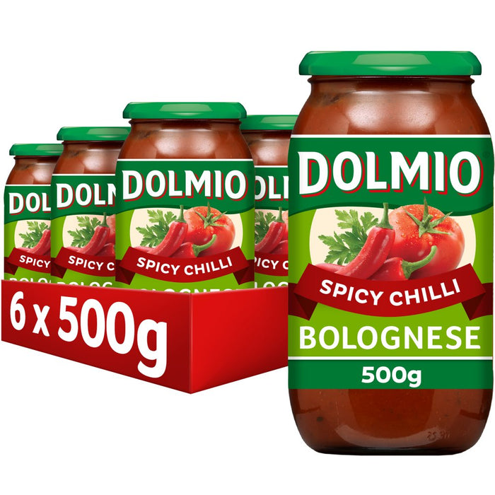 Dolmio Bolognese Chilli Pasta Sauce 500g (Case of 6)