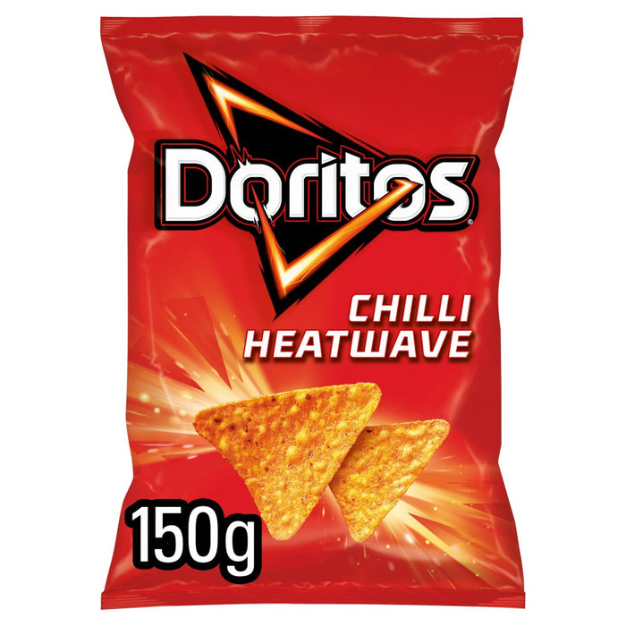 Doritos Chilli Heatwave Sharing Tortilla Chips Big Pack 150g (Box of 12)