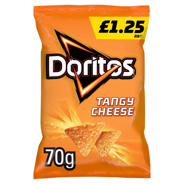 Doritos Tangy Cheese Tortilla Chips 70g (Box of 18)