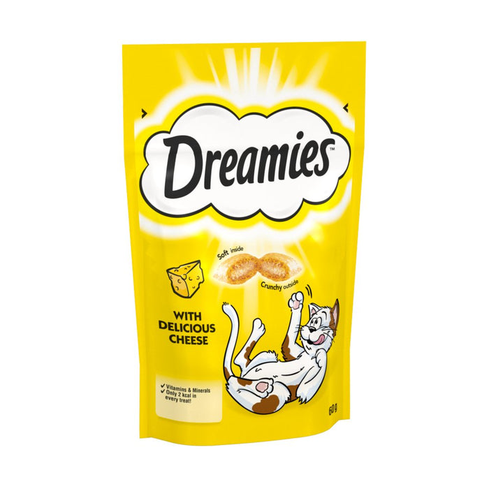 Dreamies Cat Treat Biscuits with Cheese 60g (Case of 8)