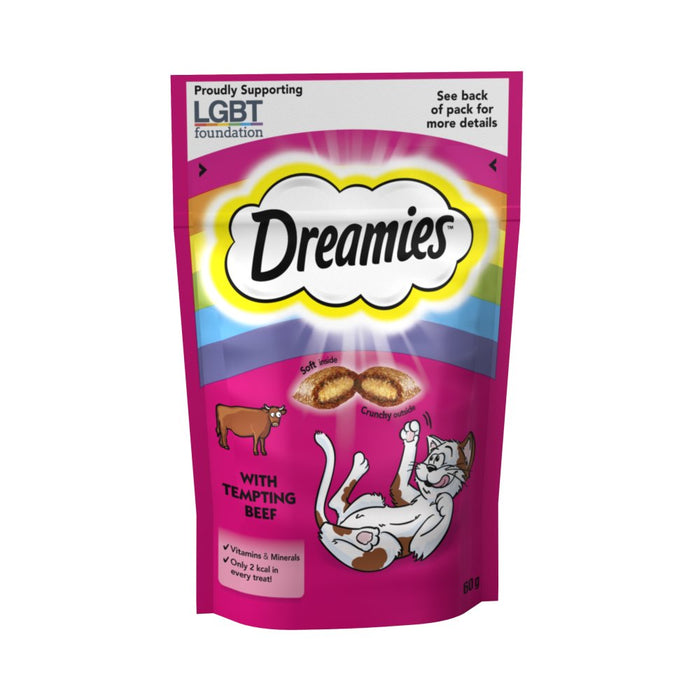 Dreamies Cat Treat Biscuits with Beef 60g (Case of 8)