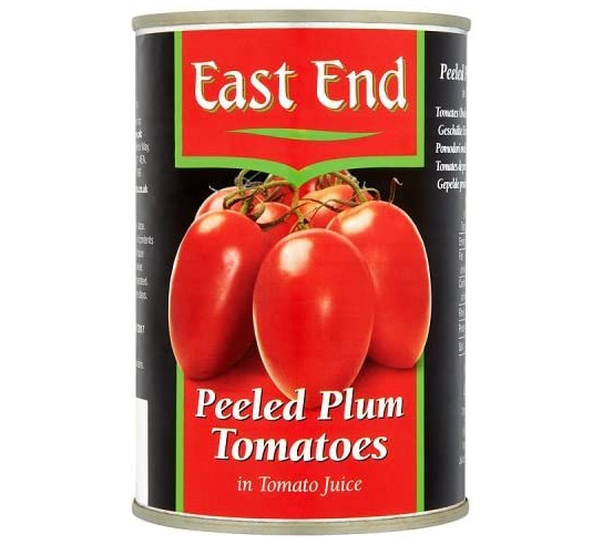 White Pearl Peeled Plum Tomatoes in Tomato Juice 400g (Case of 12)