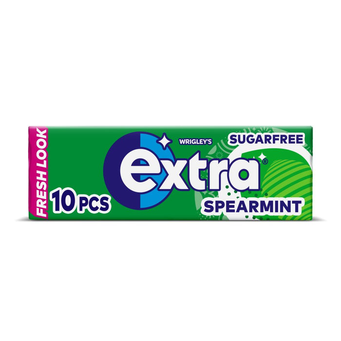 Extra Spearmint Chewing Gum Sugar Free 10 piece (Box of 30)