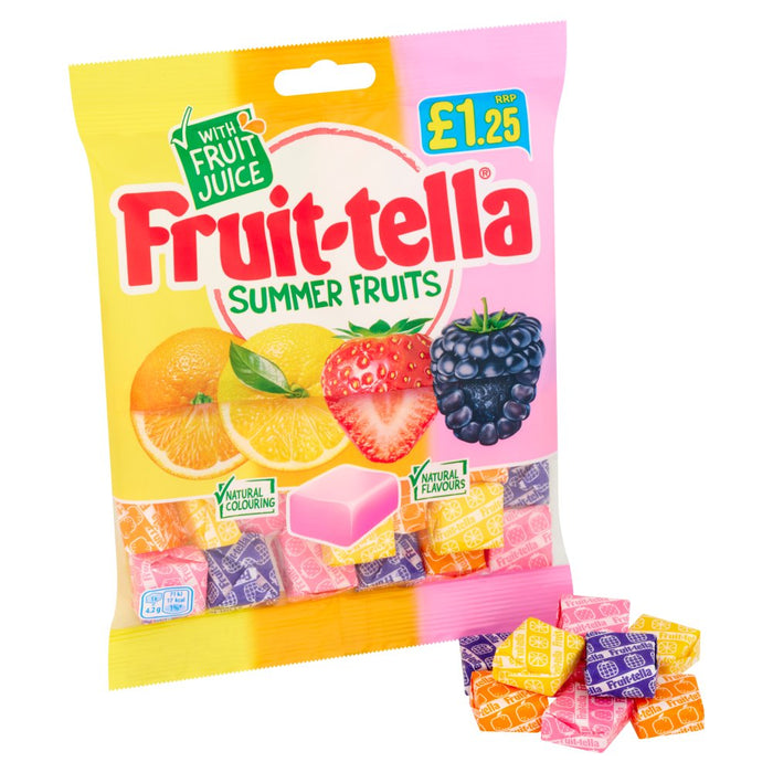 Fruit-tella Summer Fruits 135g (Case of 12)
